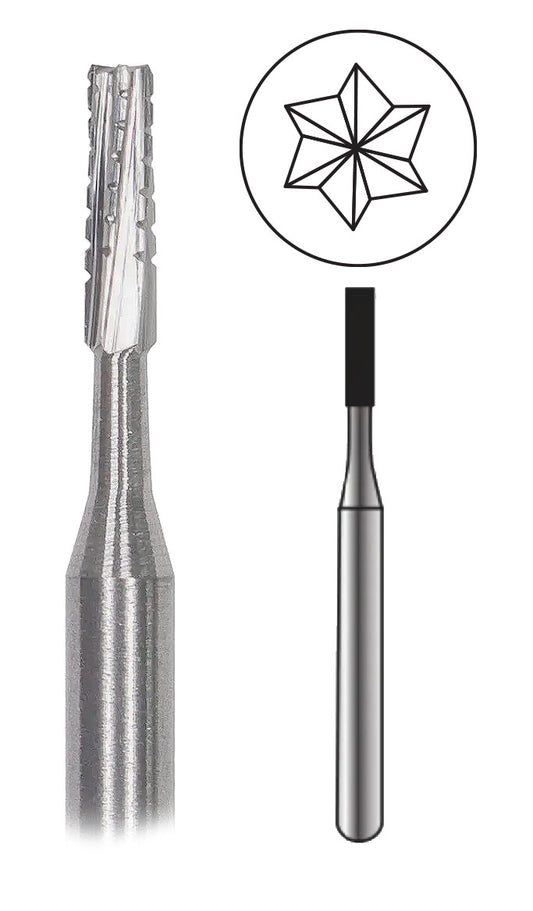 Straight Fissure Crosscut Carbide Bur FG 557 by Spring Health Products